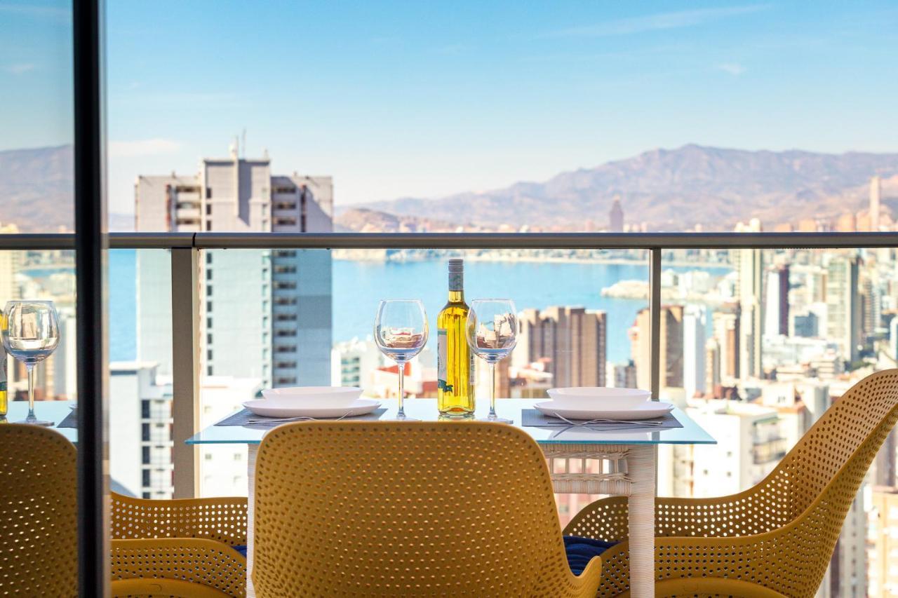 Skyline 10 Gran Terraza Privada Con Vistas Espectaculares Apartment Benidorm Bagian luar foto